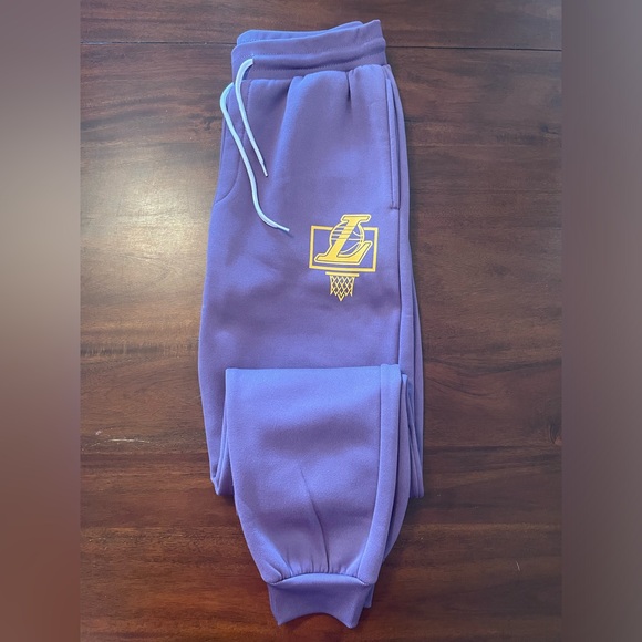 NBA Los Angeles Lakers sweatpants jogger men’s size medium - Picture 1 of 6